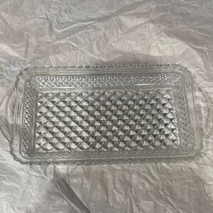 Elegant Clear Glass Serving Tray